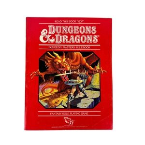 TSR Dungeons & Dragons Dungeon Masters Rulebook 1983 Red Box Gary Gygax Mentzer